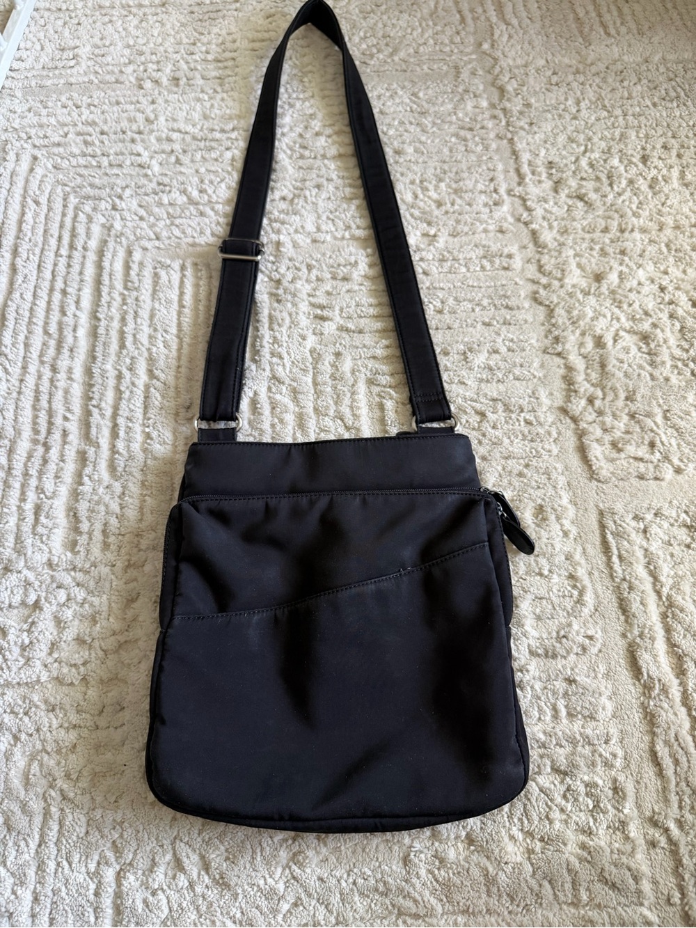 HOBO International Canvas Black Crossbody Shoulder Bag